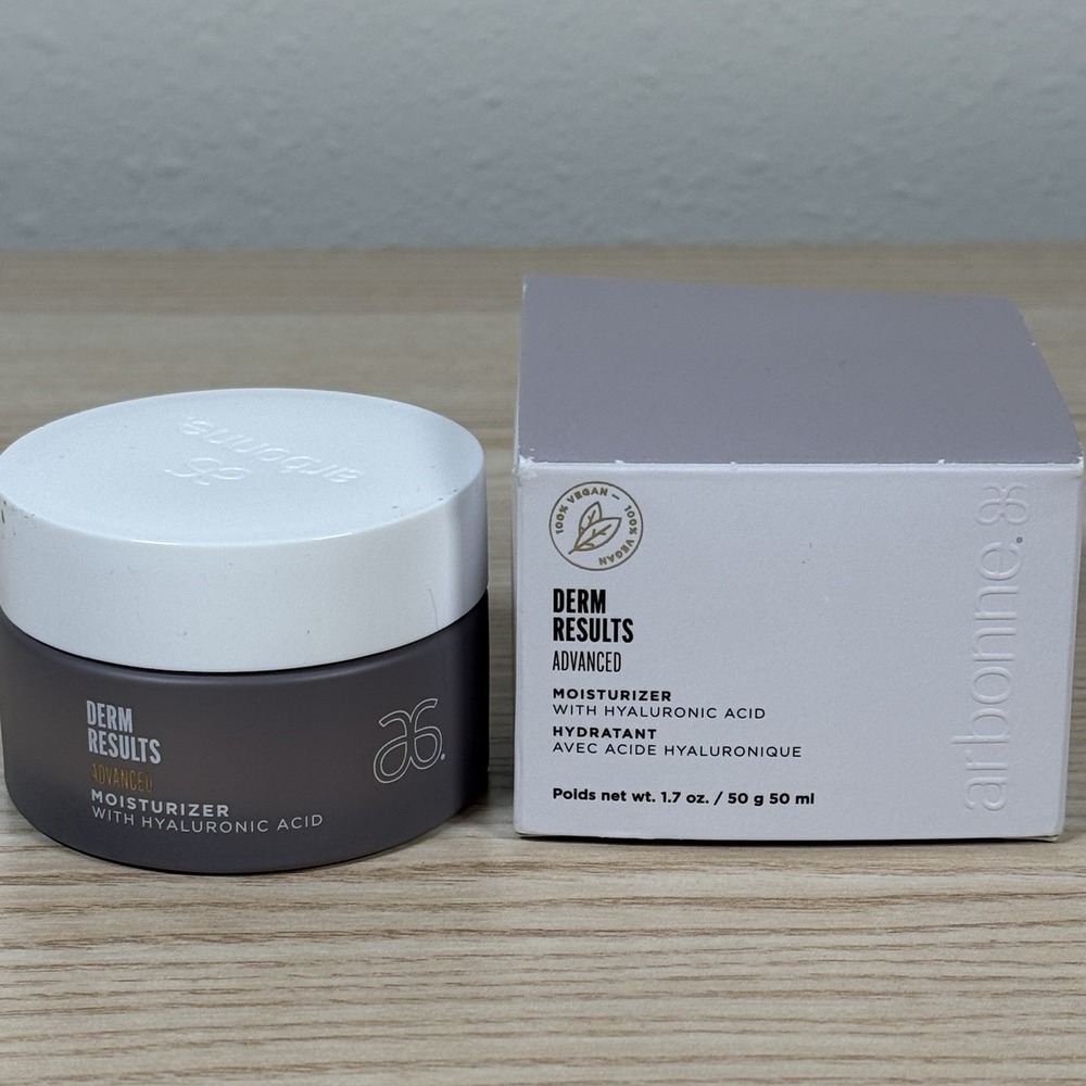 Arbonne DermResults Advanced Hyaluronic Acid Moisturizer 1.7 oz / 50 ml Vegan
